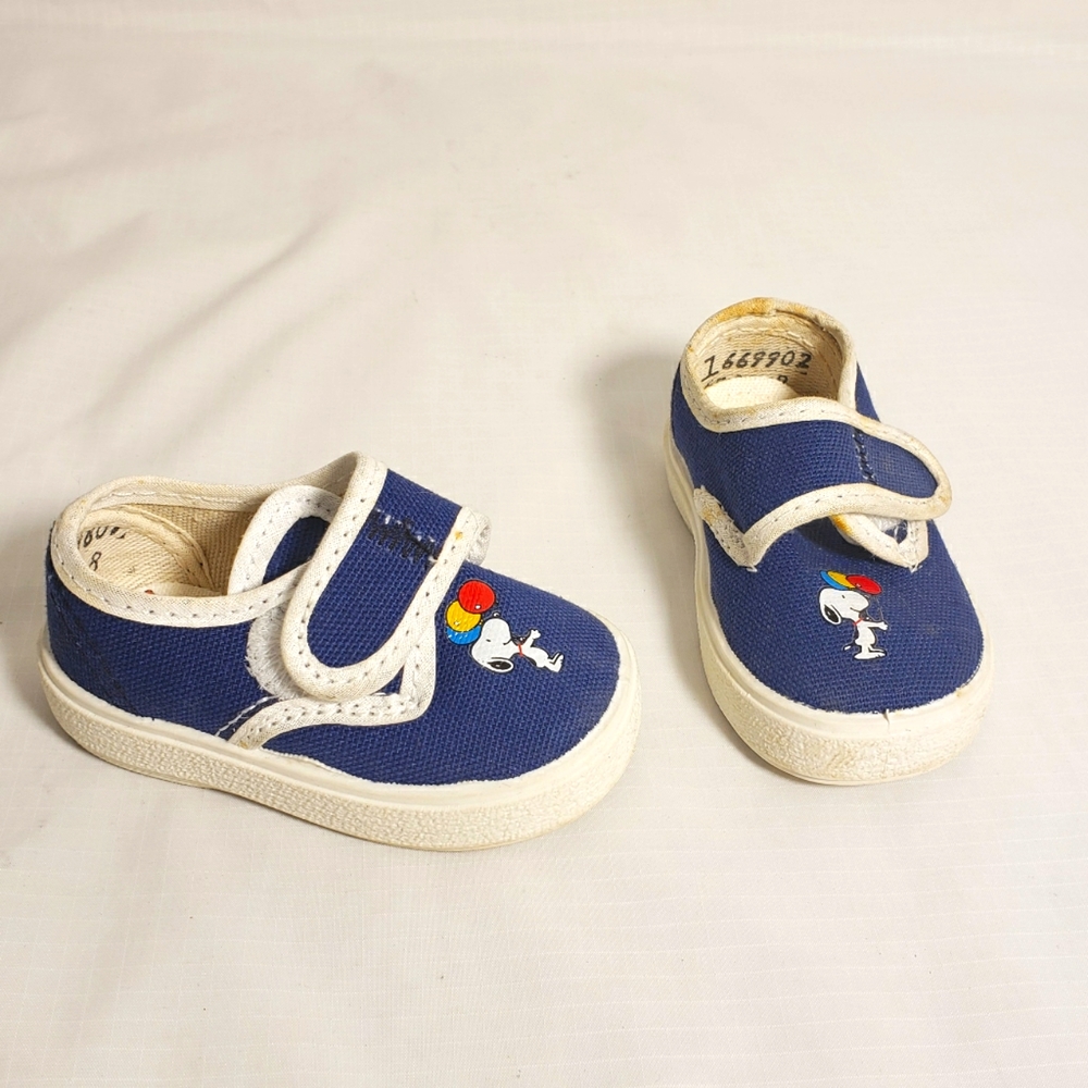 Vintage 1958 Snoopy Baby Shoes Made In USA Doll Shoes